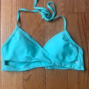 Forever 21 teal cross bikini top